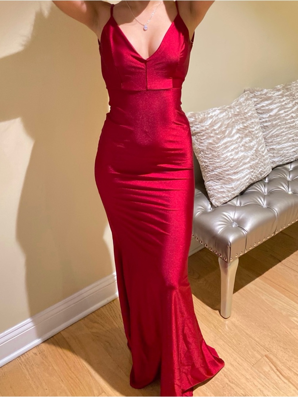 Red Wine Formal Maxi Dress